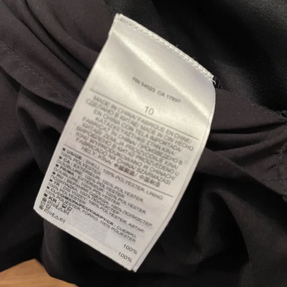 Banana Republic NWT black cowl-back sheath dress Size 10 - Picture 9 of 12